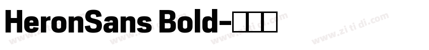 HeronSans Bold字体转换